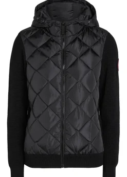 HyBridge quilted shell and wool jacket