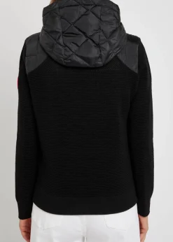 HyBridge quilted shell and wool jacket