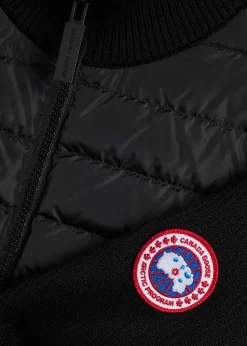 Hybridge quilted shell and wool jacket
