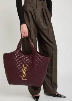 Icare quilted leather tote bag