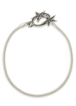 Icon Clasp sterling silver-plated bracelet