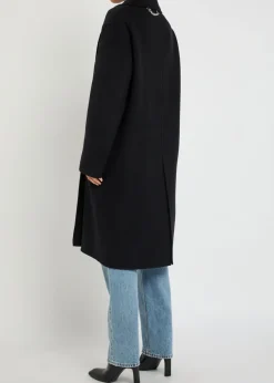 Iconic double-breasted wool coat