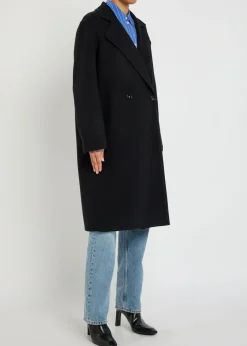 Iconic double-breasted wool coat