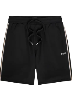 Iconic logo-embroidered cotton shorts