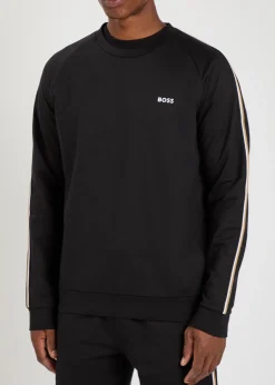 Iconic logo-embroidered cotton sweatshirt