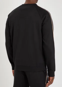 Iconic logo-embroidered cotton sweatshirt
