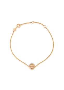 Icon pavé 18kt gold-plated bracelet