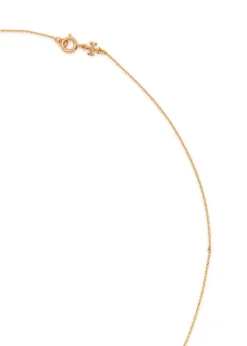Icon pavé 18kt gold-plated necklace
