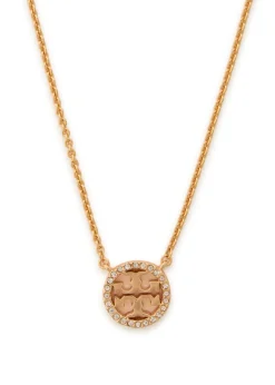 Icon pavé 18kt gold-plated necklace