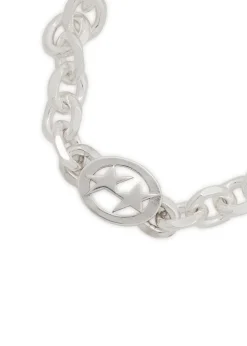 Icon sterling silver-plated chain bracelet
