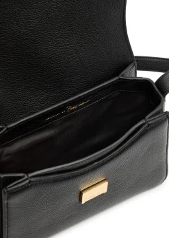 ID pebbled leather shoulder bag