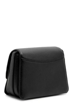 ID pebbled leather shoulder bag