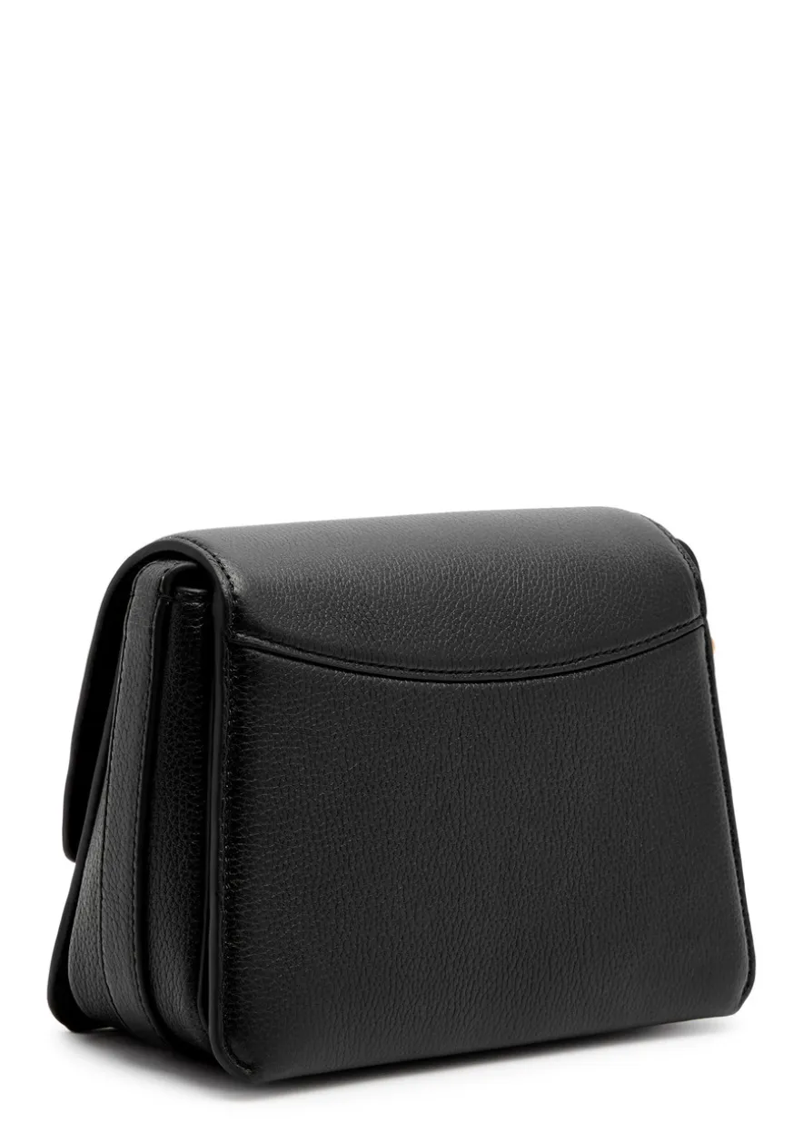 ID pebbled leather shoulder bag