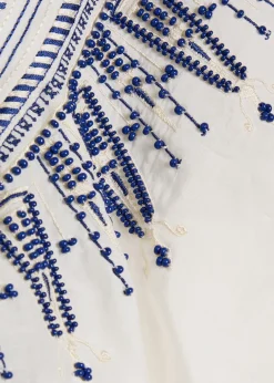 Illizia embroidered cotton-blend blouse