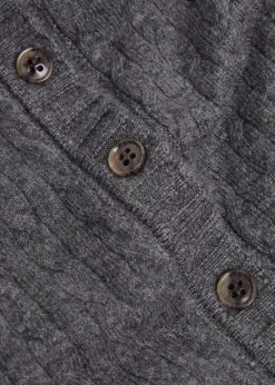 Inda cable-knit cashmere cardigan