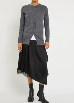 Inda cable-knit cashmere cardigan