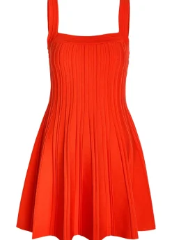 Indie ribbed knit mini dress