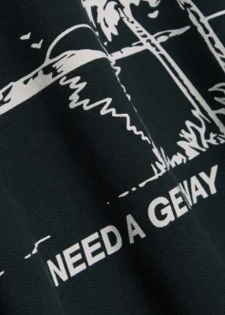 I Need A Getaway printed cotton sweatshirt