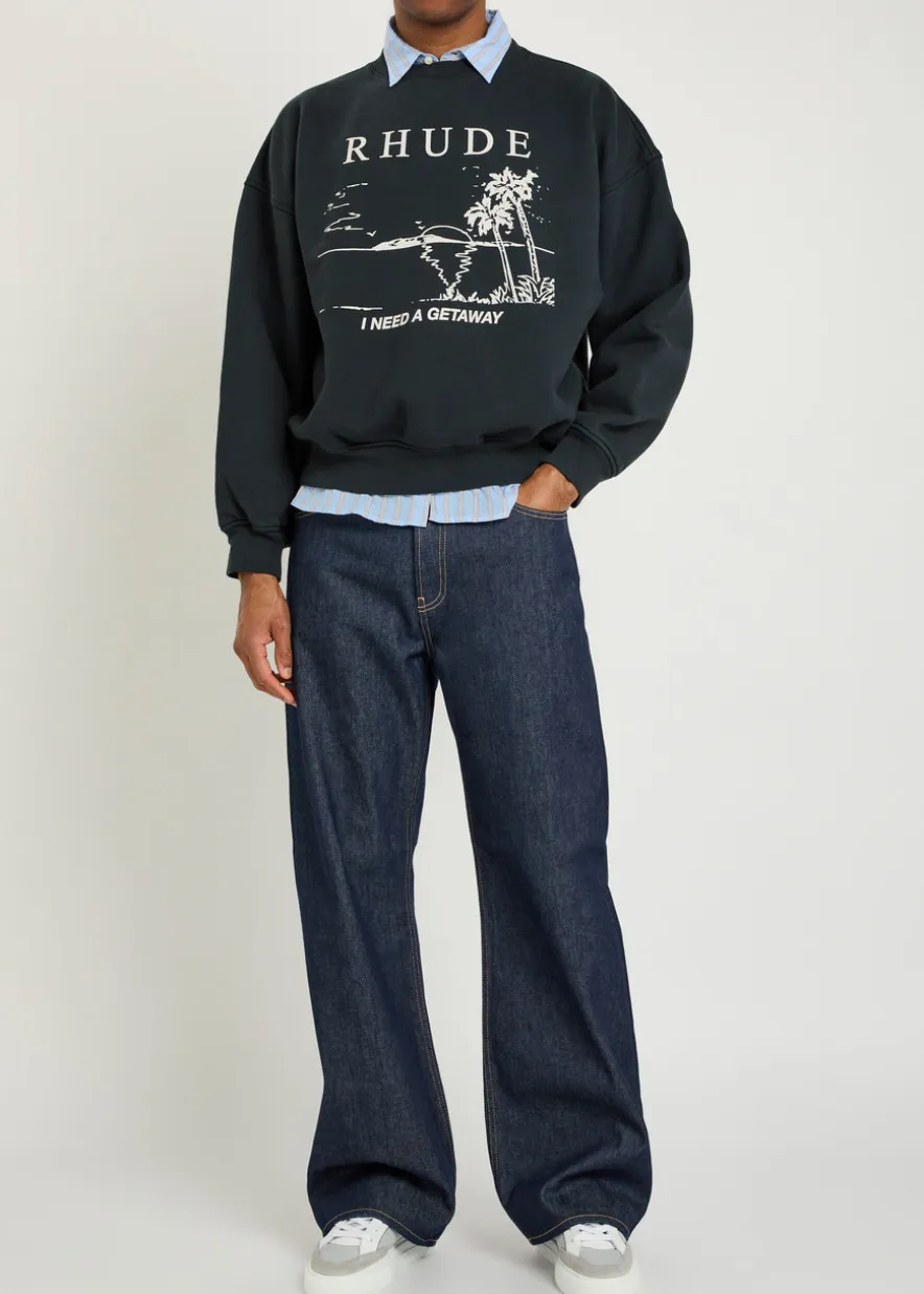 I Need A Getaway printed cotton sweatshirt