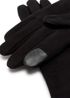 Ines cashmere-lined suede gloves