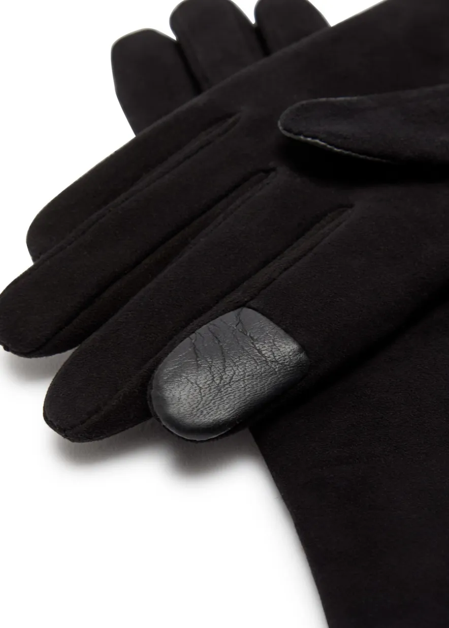 Ines cashmere-lined suede gloves