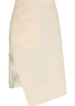 Infinity checked cotton midi skirt