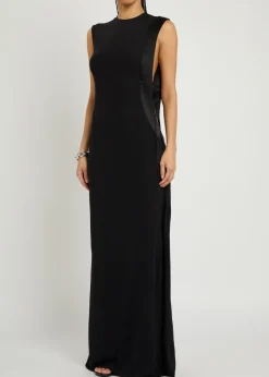 Infinity cut-out jersey maxi dress