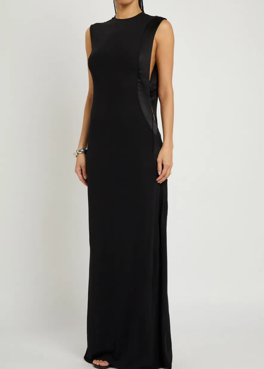Infinity cut-out jersey maxi dress