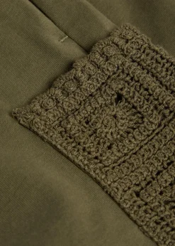 Inigo crochet and jersey shorts