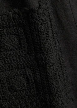Inigo crochet-trim cotton and linen-blend shirt