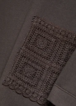 Inigo crochet-trimmed cotton T-shirt