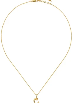 Initial C mini 18kt gold vermeil necklace