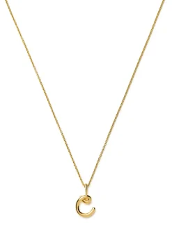 Initial C mini 18kt gold vermeil necklace