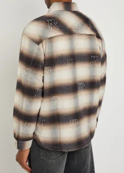 Initial plaid flannel shirt