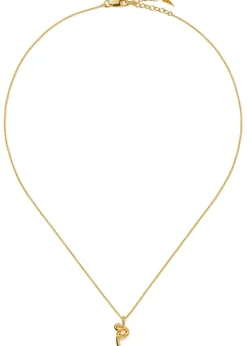 Initial P mini 18kt gold vermeil necklace