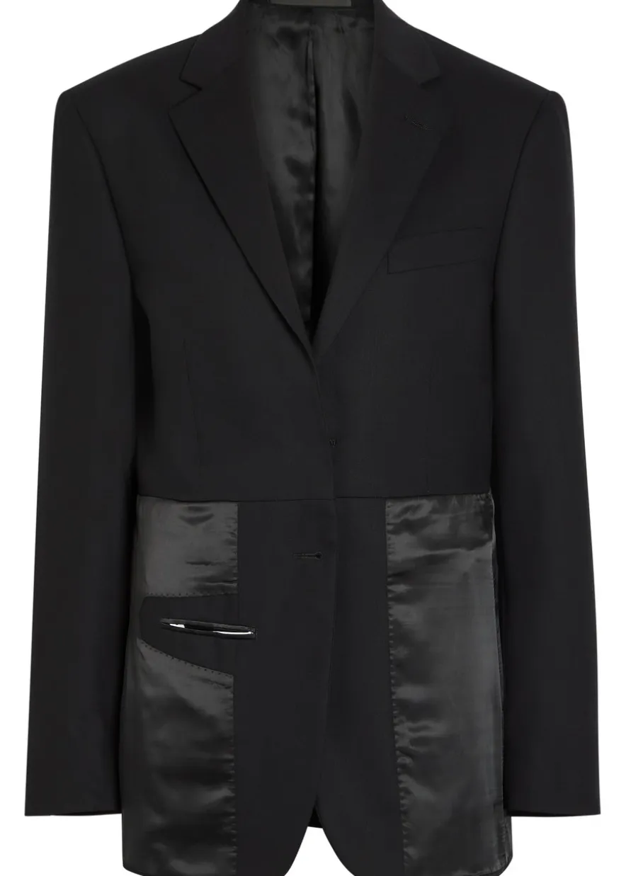Inside Out paneled wool blazer