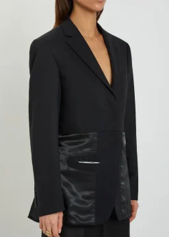 Inside Out paneled wool blazer
