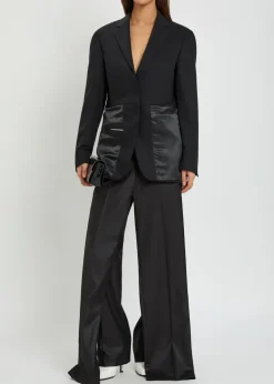 Inside Out paneled wool blazer