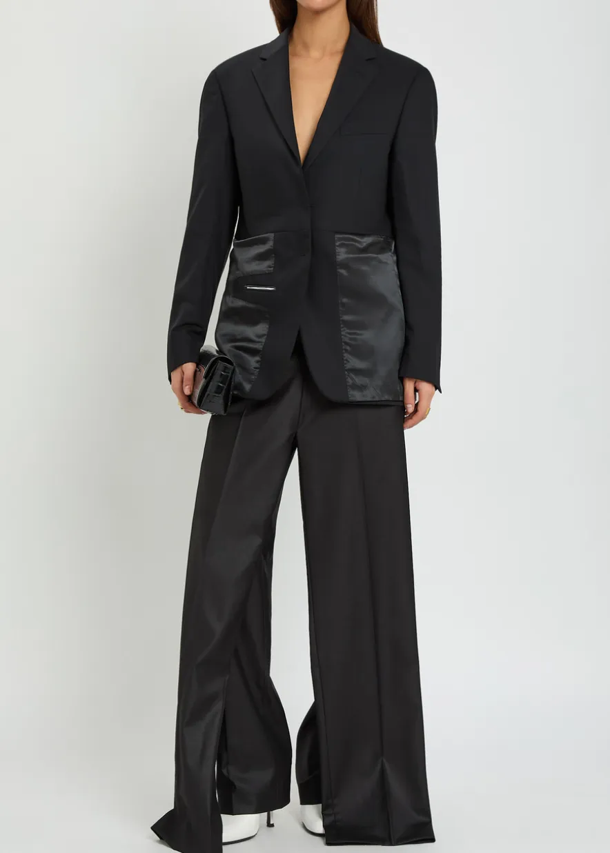Inside Out paneled wool blazer