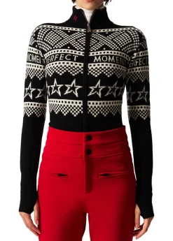 Intarsia-knit merino wool bodysuit