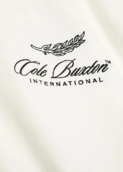 International logo-embroidery cotton T-shirt
