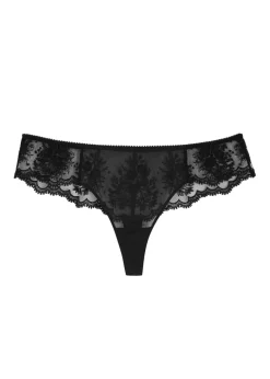 Intrigue embroidered tulle thong