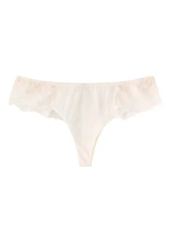 Intrigue Tanga embroidered tulle briefs