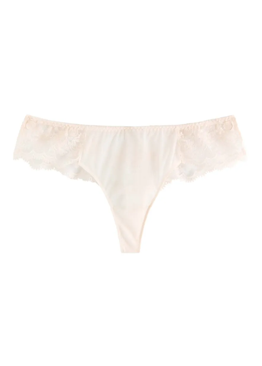 Intrigue Tanga embroidered tulle briefs