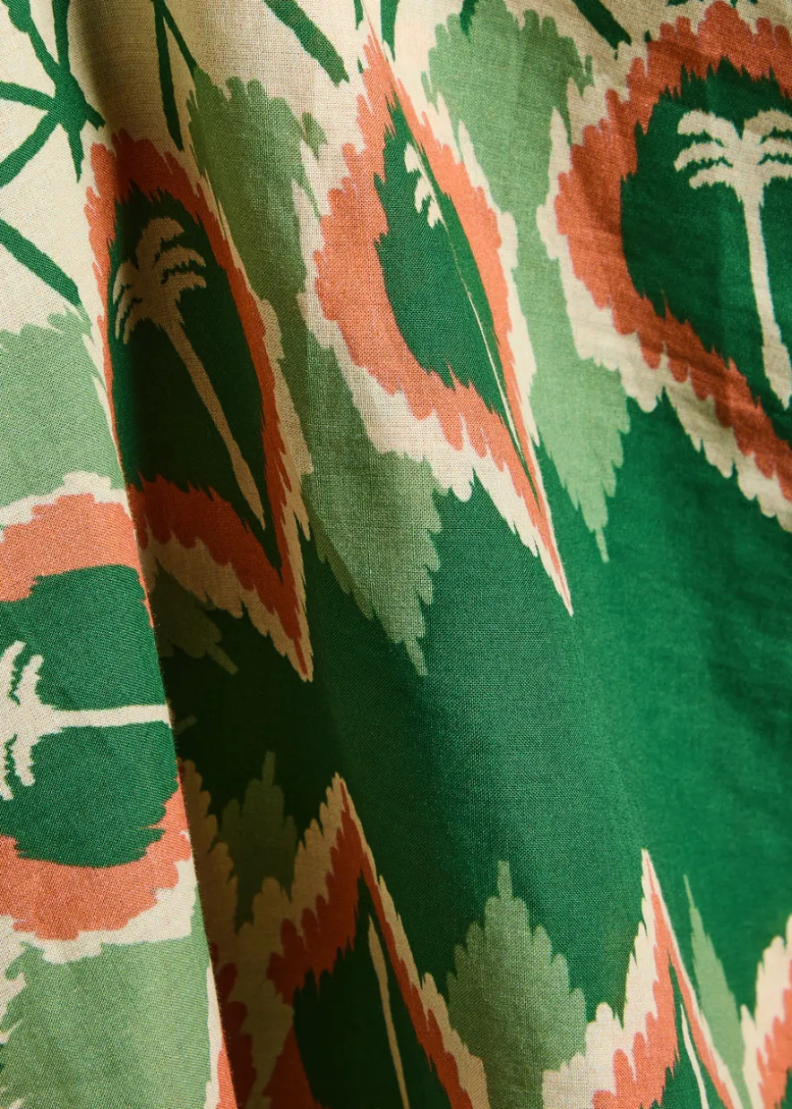 Inundada De Color printed cotton-voile mini dress