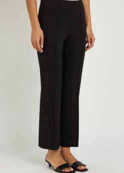 Irina cropped flared-leg trousers