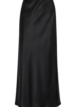 Isaak silk midi slip skirt