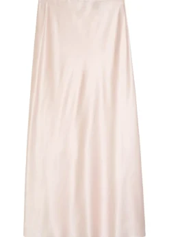 Isaak silk midi slip skirt