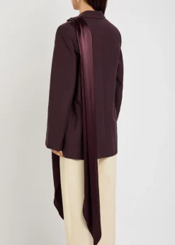 Isabel scarf wool blazer