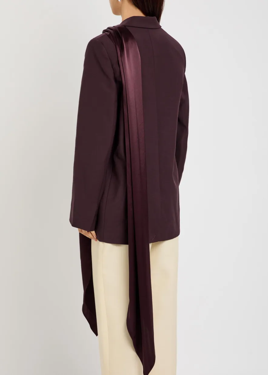 Isabel scarf wool blazer